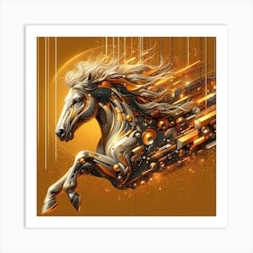 Creative Horse Beauty Illustration Nr 279 Art Print