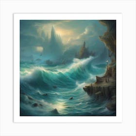 The Waves Art Print