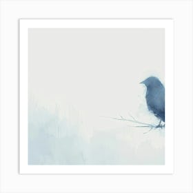 Crow On A Branch Art Print