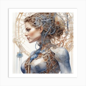 Cyborg Woman 116 Art Print