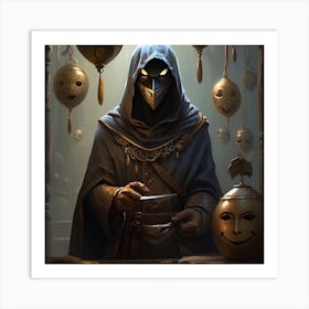 Man In A Mask Art Print