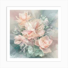 Pink Roses Art Print