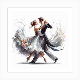 Waltz dance 2 Art Print