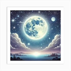 Full Moon In The Sky 38 Art Print