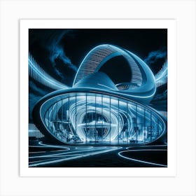 Futuristic Building Art Print