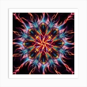 Psychedelic Flower Art Print