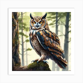 Great Horned Owl 5 Art Print