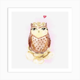 Cute Owl Art Print