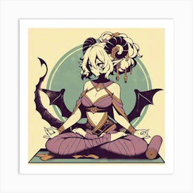 Demon Girl Art Print