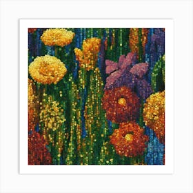 Flower Garden Art Print