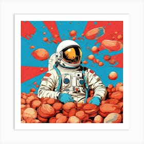 Astronaut In Space 6 Art Print