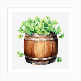 Barrel Of Shamrocks (10) Art Print