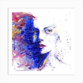 Watercolor Of A Woman 1 Art Print