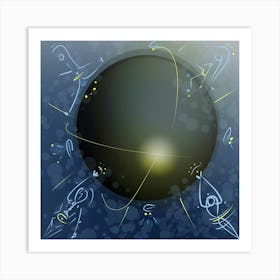 Black Hole Dance Art Print