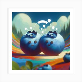 Blueberry Art Print