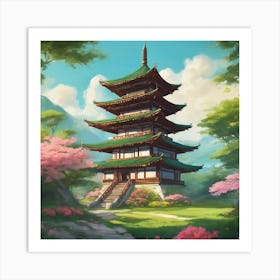 Pagoda Art Print