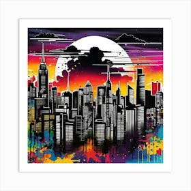 New York City Skyline 58 Art Print