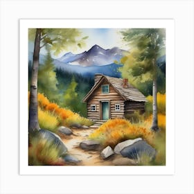 Mountain Hike 01 Art Print