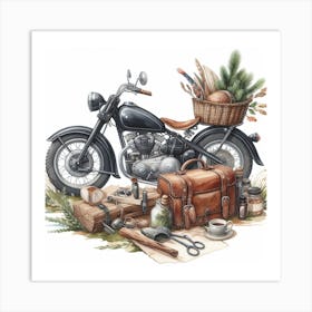 Motorcycle 5 Art Print