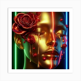 Neon Art 1 Art Print