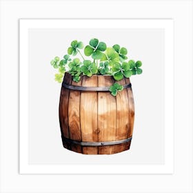 Barrel Of Shamrocks (1) Art Print