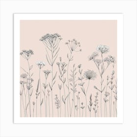 A wildflower field Art Print