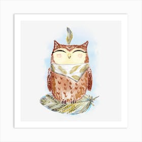 Cute Owl 1 Art Print