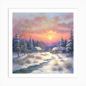Winter Scene 1 Art Print