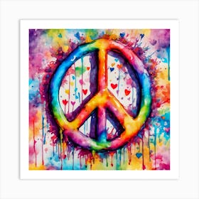 Peace Sign Art Print