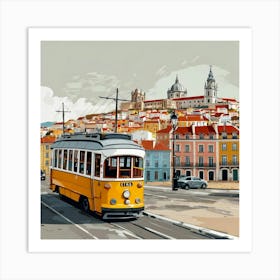 Lisbon Tram 7 Art Print