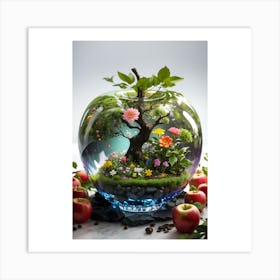 Apple Tree Terrarium Art Print