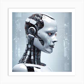 Robot Portrait 3 Art Print