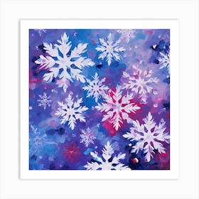 Snowflakes 1 Art Print