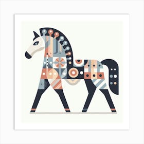 Scandinavian style, Horse 3 Art Print