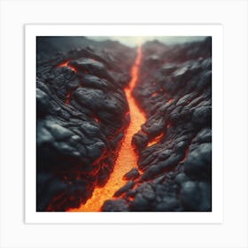 Lava Flow 44 Art Print