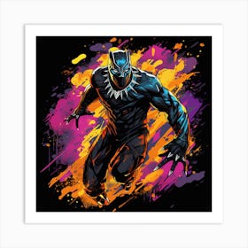 Black Panther 5 Art Print