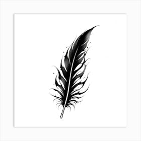 Feather Tattoo Design Art Print