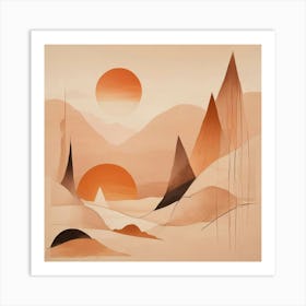 Abstract Landscape - Abstract Stock Videos & Royalty-Free Footage 7 Art Print