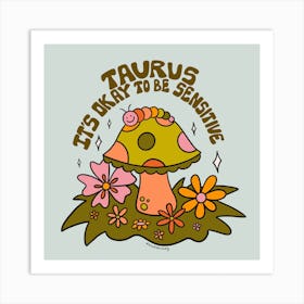 Taurus Caterpillar Art Print