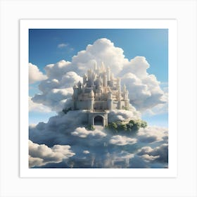 Castle In The Clouds Art Print