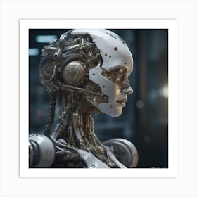 Robot Woman 47 Art Print