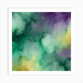 Abstract Watercolor Painting 1 Art Print