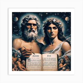 Adam And Eve 7 Art Print