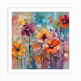 Colorful Flowers 1 Art Print