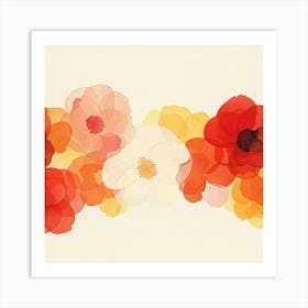 Watercolor Flowers 3 Art Print