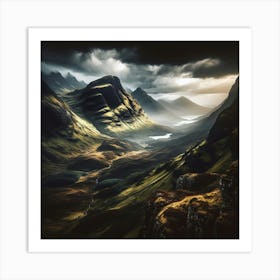 Mountains And Glens Art Print