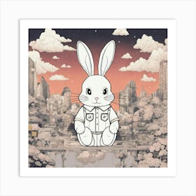 A Cute Bunny (5) Art Print