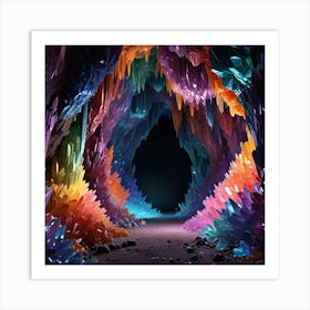 Cave Of Crystals Art Print