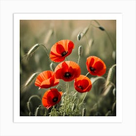 Red Poppies Art Print