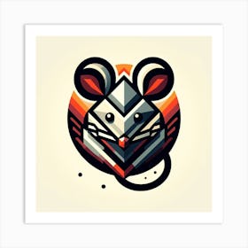 Geometric Art Mouse 2 Art Print